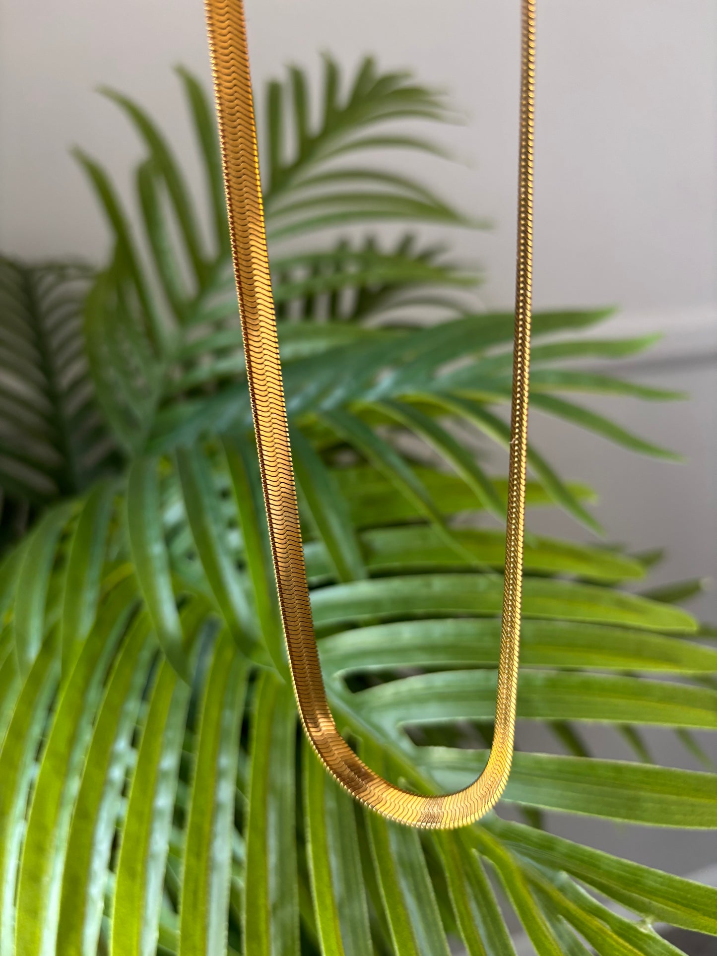 Herringbone Gold necklace