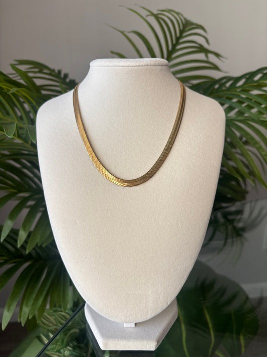 Herringbone Gold necklace