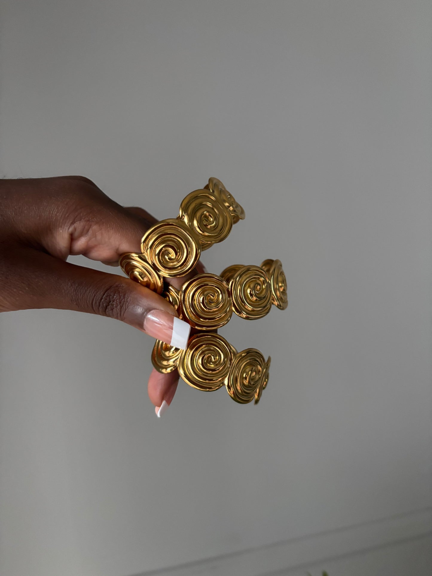 Swirl cuff bracelet